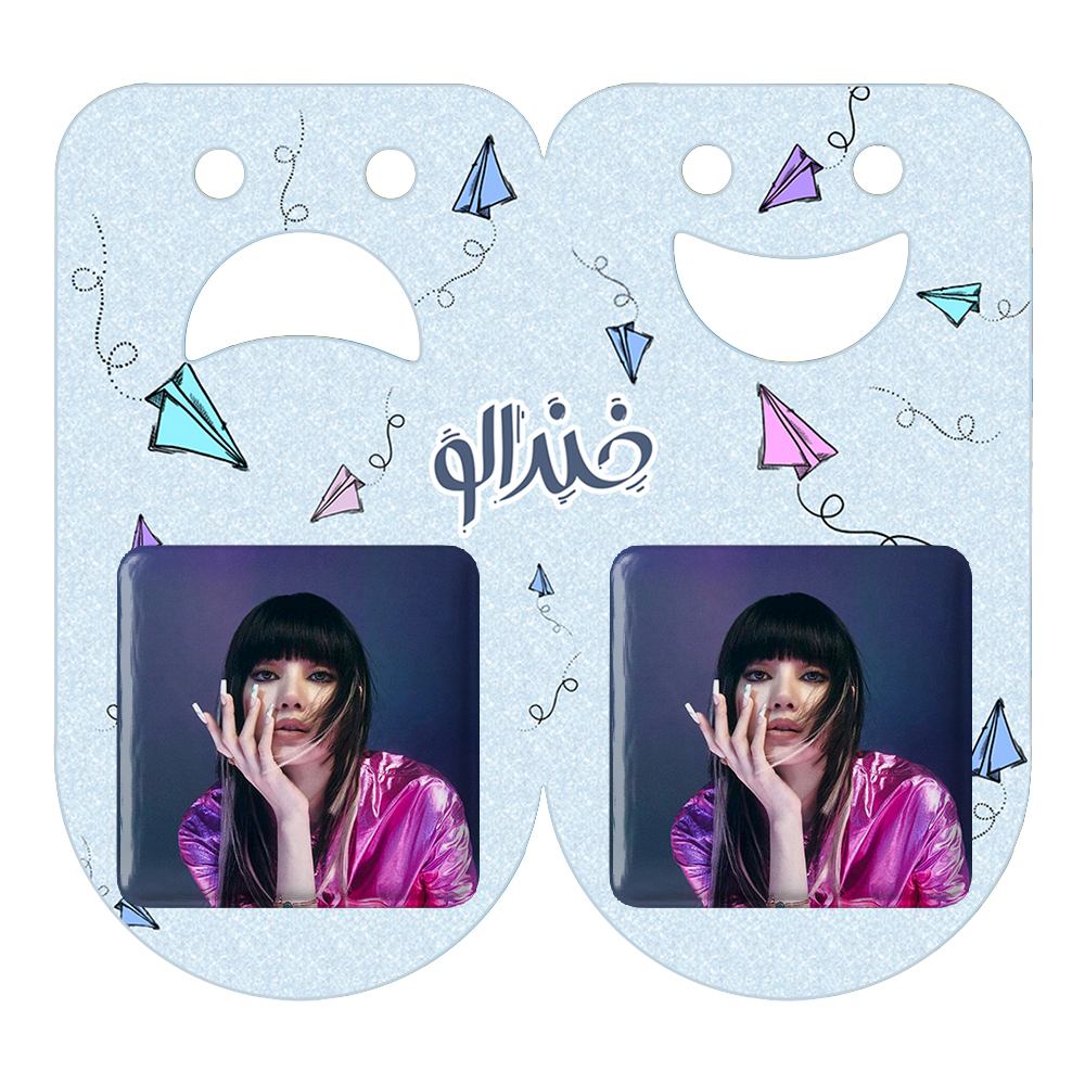 پیکسل خندالو مدل لیسا بلک پینک کد 14278 به همراه مگنت