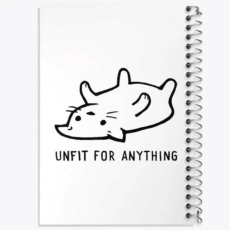 دفتر مشق 50 برگ خندالو مدل گربه ناراحت کد 29324