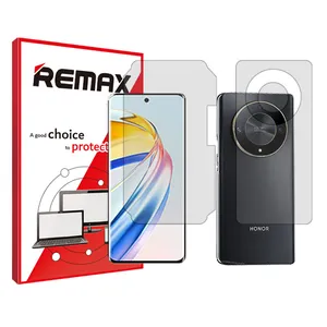 Remax HyGEL model transparent screen protector suitable for the Honor X9b mobile phone along with the phone back protector