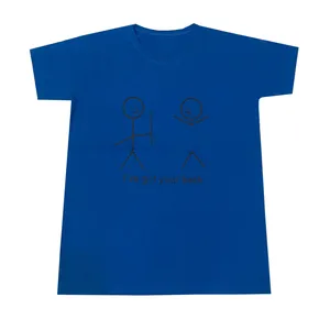 تی شرت آستین کوتاه زنانه مدل آدمک رنگ آبی