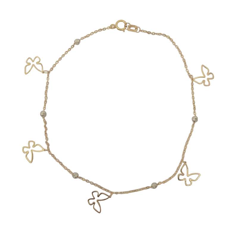 پابند طلا 18 عیار زنانه جواهری ماهوور مدل پرنسا کد 02