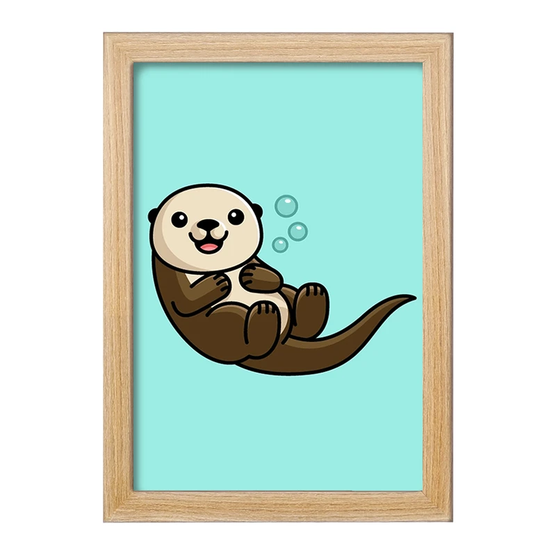 تابلو خندالو مدل حیوانات آبزی سمور آبی کد 28164