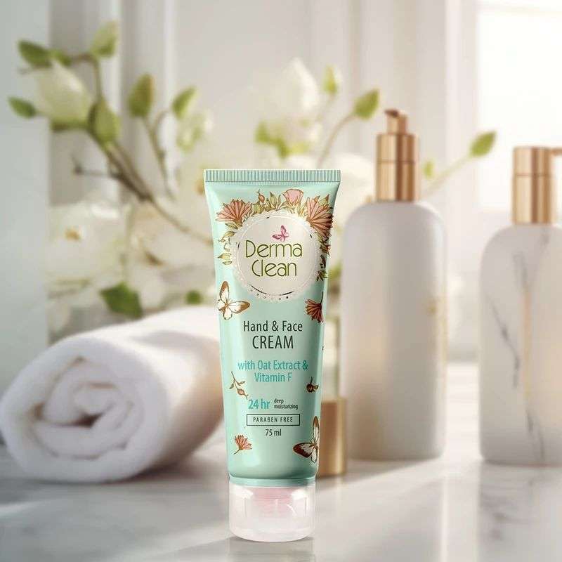 کرم دست و صورت درماکلین، حاوی عصاره جو دوسر، ویتامین F، آلانتوئین، آلوئهورا و نیاسین آمید، مرطوبکننده و آرامشبخش، حجم 75 میلیلیتر کرم دست و صورت درماکلین، حاوی عصاره جو دوسر، ویتامین F، آلانتوئین، آلوئهورا و نیاسین آمید، مرطوبکننده و آرامشبخش، حجم 75 میلیلیتر