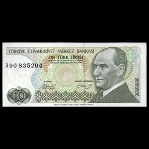 اسکناس تزئینی طرح کشور ترکیه مدل 10 لیر UNC