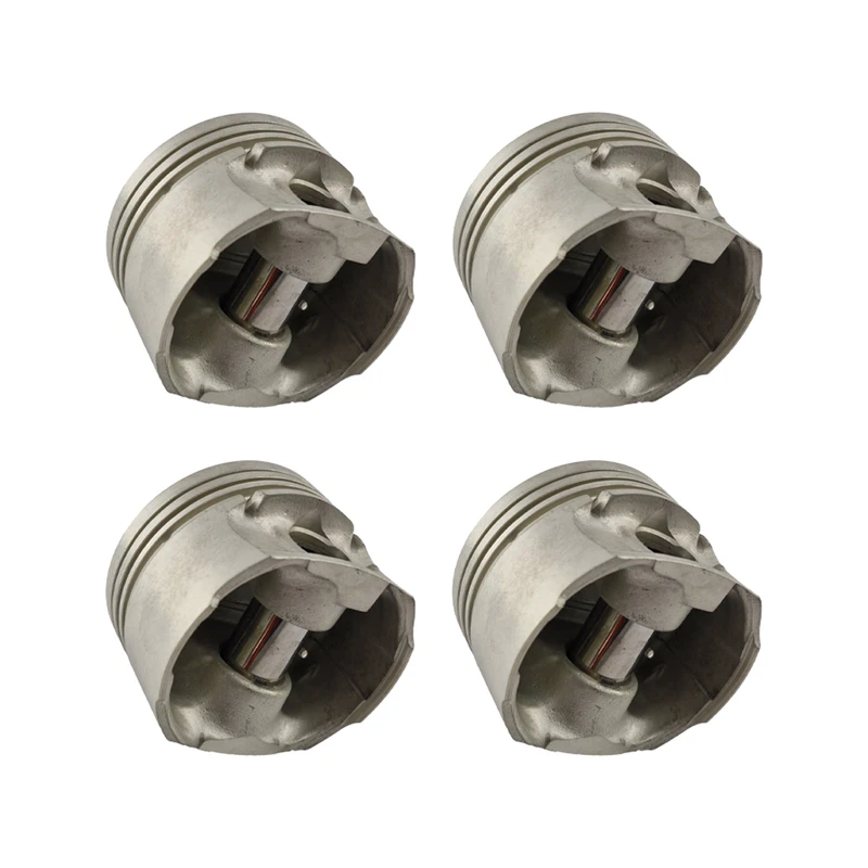 پیستون و گژن پین جی آی اس پی مدل PT4-206 کد 103400 مناسب برای پژو 206 بسته 4 عددی
