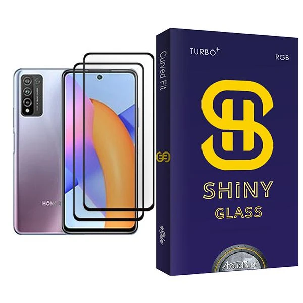 محافظ صفحه نمایش آتوچبو مدل Shiny Glass MIX002 مناسب برای گوشی موبایل آنر 10X Lite بسته دو عددی