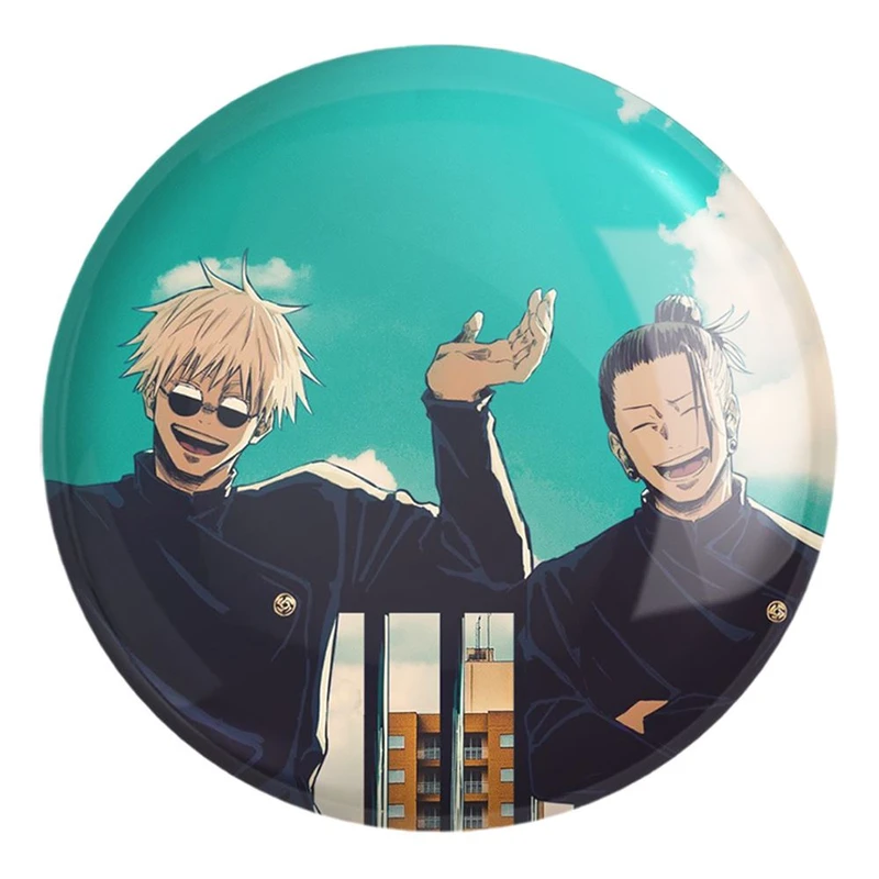 پیکسل خندالو طرح گتو و گوجو انیمه جوجوتسو کایزن کد 11086 مدل بزرگ