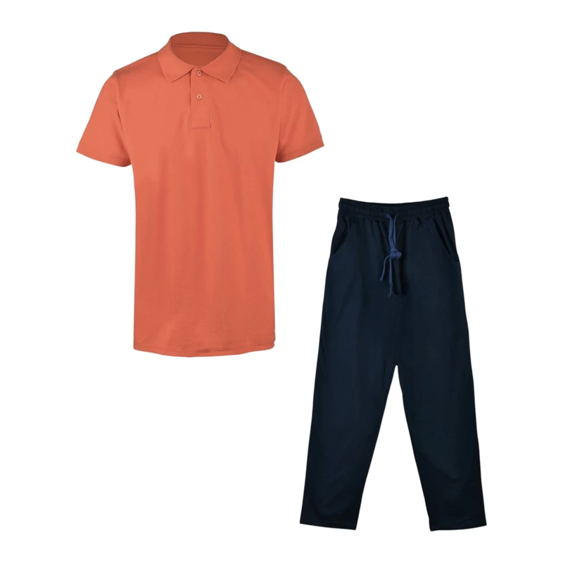 ست پولوشرت و شلوار مردانه مدل MDSS-CG9425