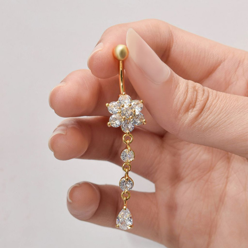 پیرسینگ ناف زنانه پایتخت مدل PS215_A2 پیرسینگ ناف زنانه پایتخت مدل PS215_A2