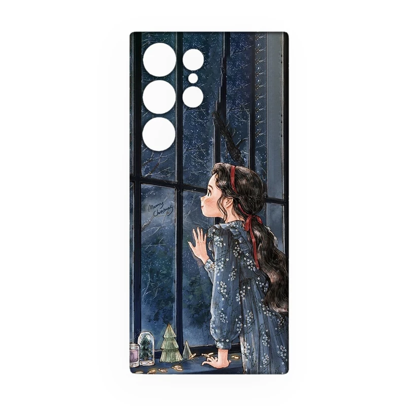 کاور طرح دخترانه کد 4 مناسب برای گوشی موبایل سامسونگ Galaxy S25 Ultra