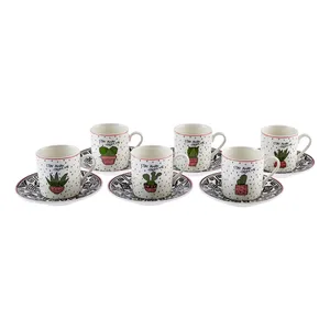 سرویس قهوه خوری 12 پارچه کاراجا مدل Kaktus