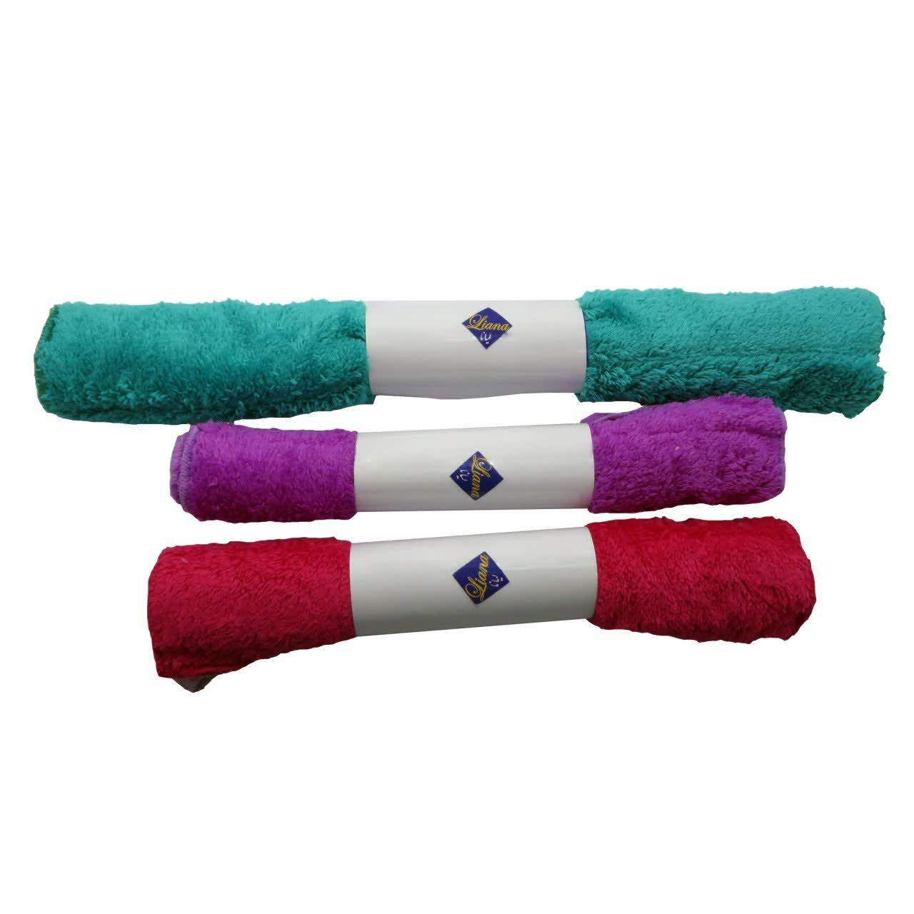دستمال نظافت لیانا کد L56062 مجموعه 3 عددی