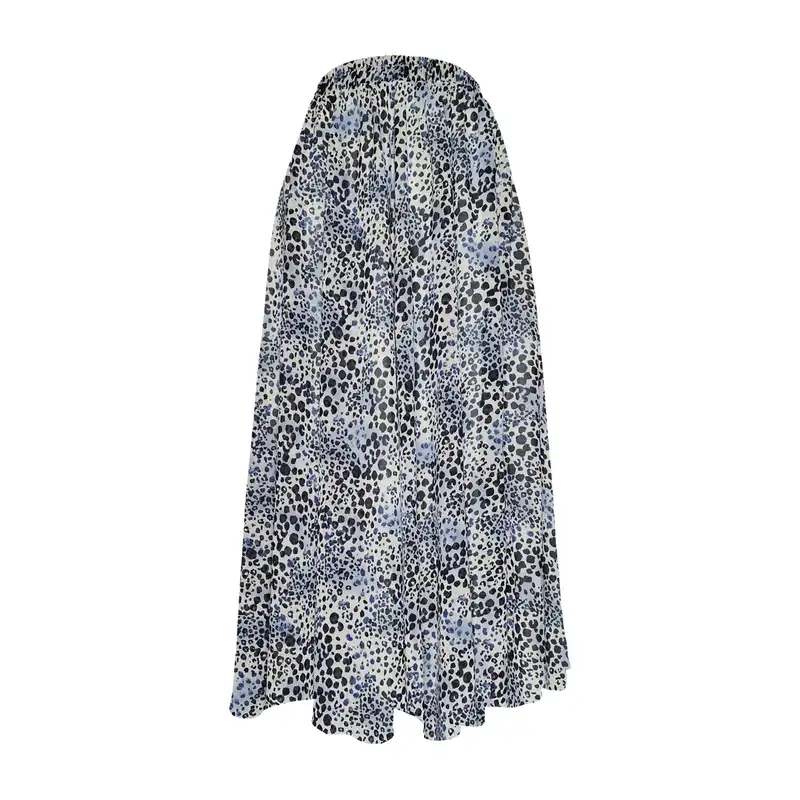 دامن کلوش زنانه مدل H54 رنگ آبی