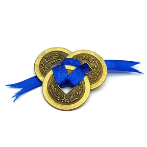 سکه تزئینی مدل ایچینگ فنگشویی blue