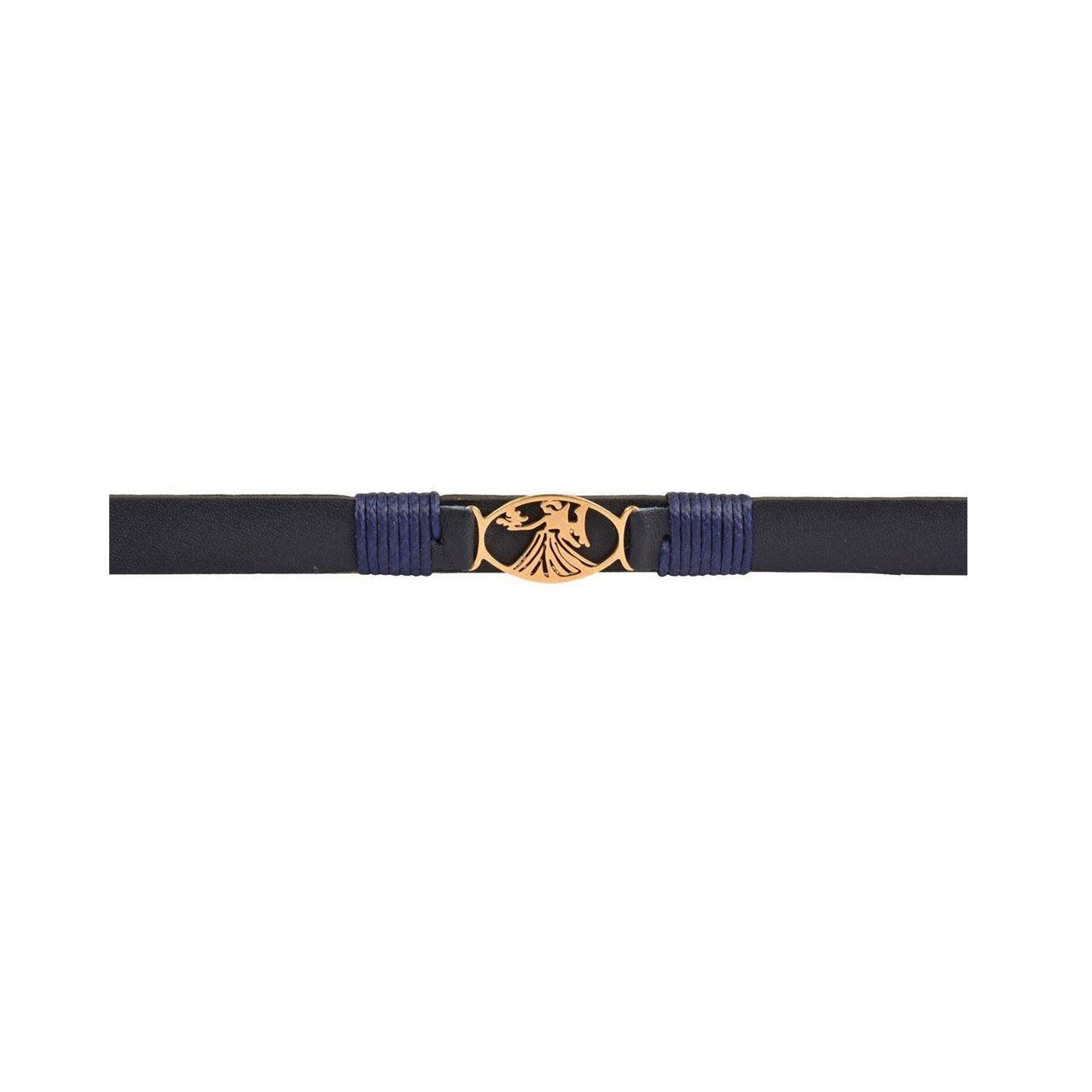 دستبند زنانه پارینه چرم طرح تولد شهریور مدل BR900106 -  - 5