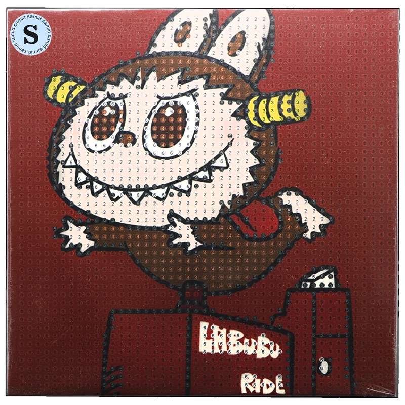 بازی آموزشی سمید مدل ساخت تابلو نقاشی الماسی طرح لبوبو 20×20