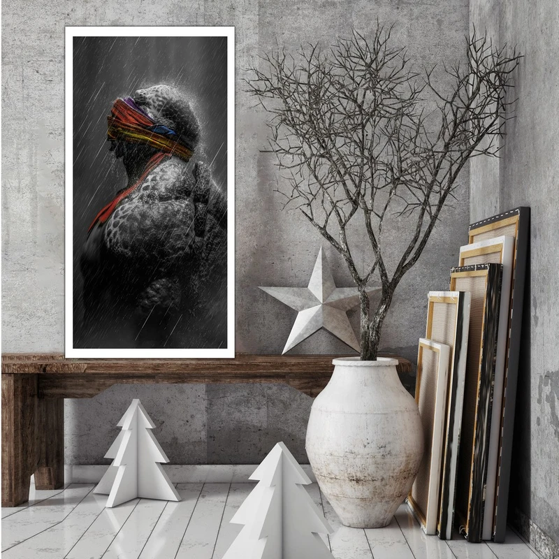 تابلو بکلیت طرح لاک پشت های نینجا مدل W-S4535