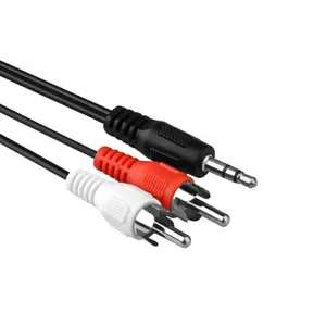 کابل تبدیل جک 3.5 میلی متری به دو RCA مدل AUX-201 طول 1 متر