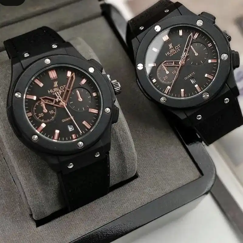 ست ساعت مچی عقربه ای زنانه و مردانه  مدل تک موتور ساده