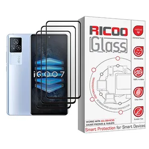 Ricoo Glass MIX003 Screen Protector For  iQOO 7 Pack Of 3