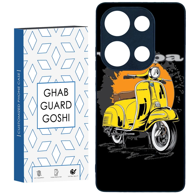 کاور قاب گارد گوشی طرح موتور وسپا کد TPU-161 مناسب برای گوشی موبایل شیائومی Redmi Note 13 Pro 4G / Poco M6 Pro 4G