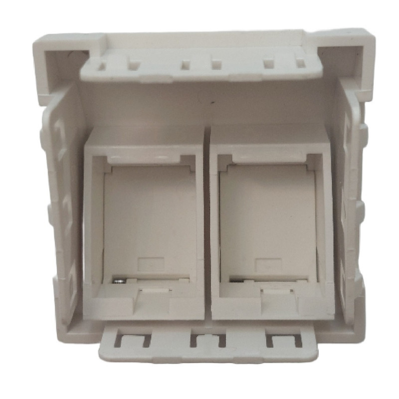 فیس پلیت  2 پورت دانوب مدل زاویه دار