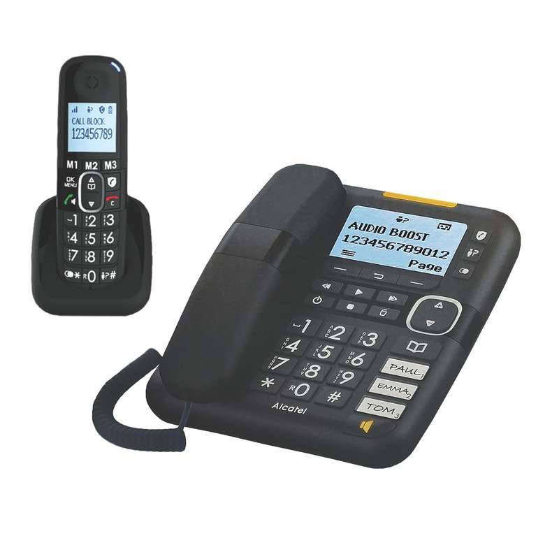 تلفن بی سیم آلکاتل مدل XL785 Combo Voice FR مجموعه 2 عددی تلفن بی سیم آلکاتل مدل XL785 Combo Voice FR مجموعه 2 عددی