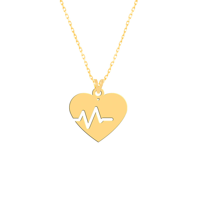 گردنبند طلا 18 عیار زنانه فرشته مدل قلب WNLZ-000330 گردنبند طلا 18 عیار زنانه فرشته مدل قلب WNLZ-000330