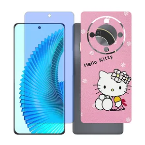 Glass together model anti blue screen protector suitable for Honor X9b mobile phone with back cover sticker