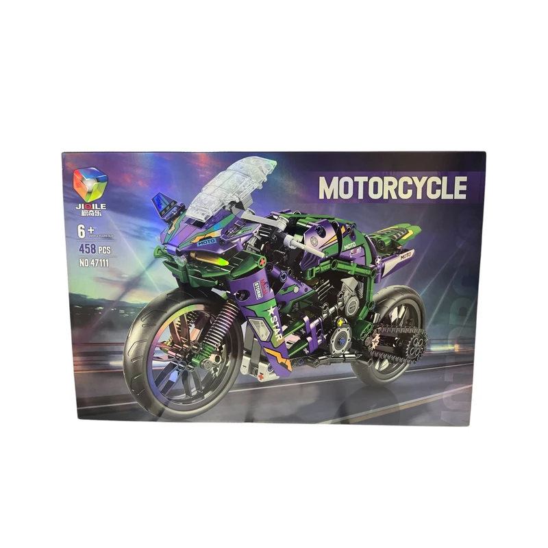 ساختنی 458 تکه مدل موتور سیکلت چراغدار کد 47111