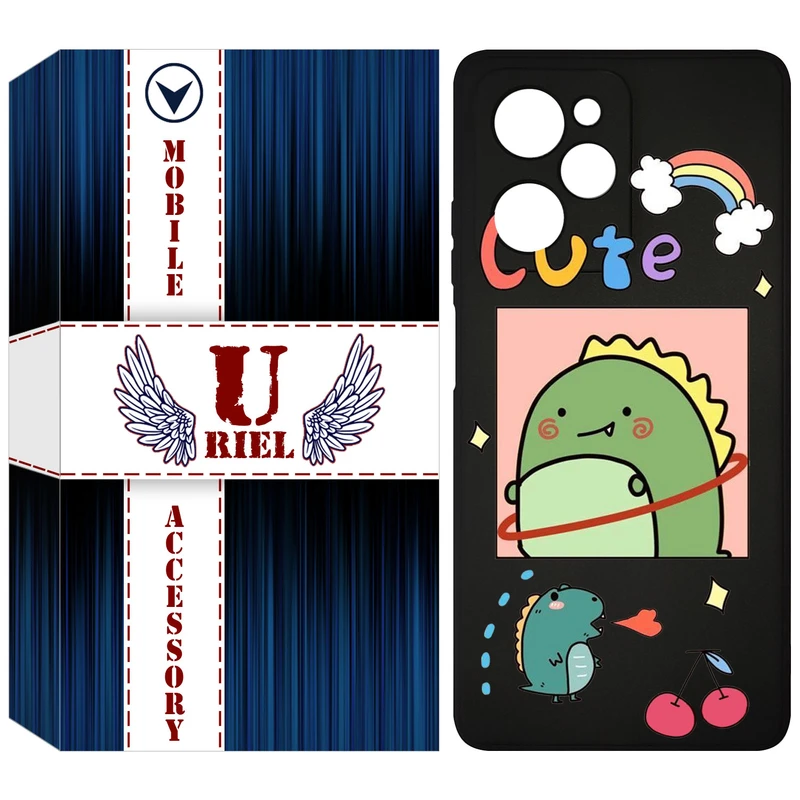 کاور یوریل مدل KSH کد 20 طرح دایناسور مناسب برای گوشی موبایل شیائومی Poco X5 Pro / Redmi Note 12 Pro 5G