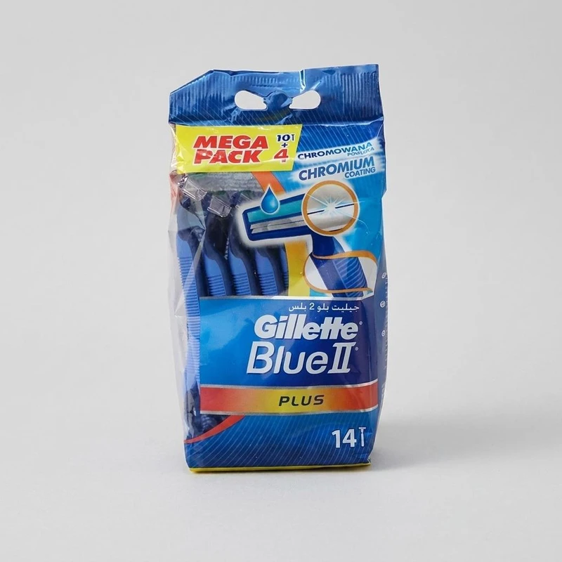 خودتراش ژیلت مدل Blue 2 plus بسته 14 عددی