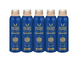 اسپری خوشبو کننده بدن مردانه فیکورس مدل Dylan Blue حجم 200 میلی لیتر مجموعه 5 عددی