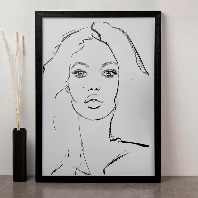 تابلو صبا طرح مدل پرتره کد HAP1767