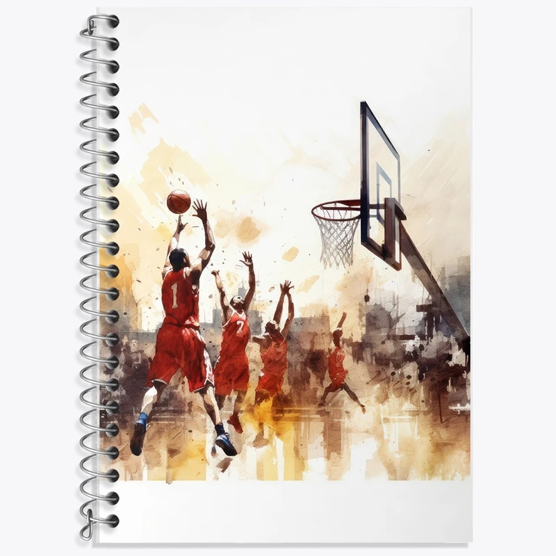 دفتر لغت 50 برگ خندالو طرح بسکتبال کد F2559