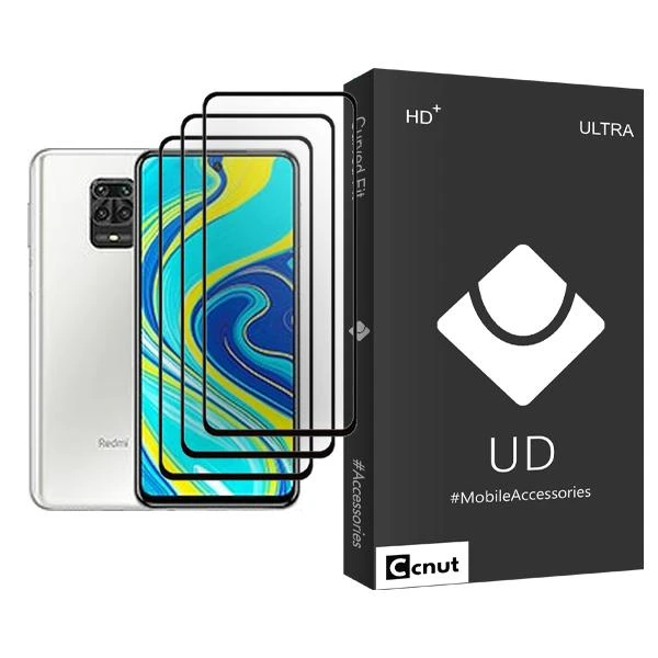 محافظ صفحه نمایش کوکونات مدل UDB Ultra MIX003 مناسب برای گوشی موبایل شیائومی Redmi Note 9S بسته سه عددی