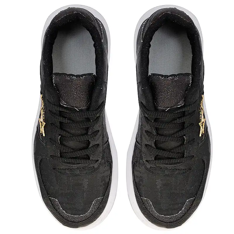 کفش روزمره زنانه مدل  254006602  طرح ستاره رنگ مشکی