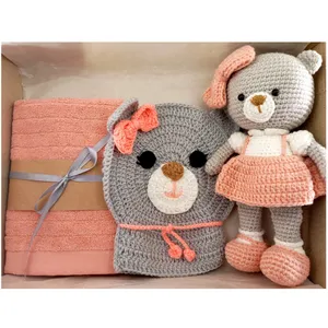 ست حوله و لیف کودک مدل خرس