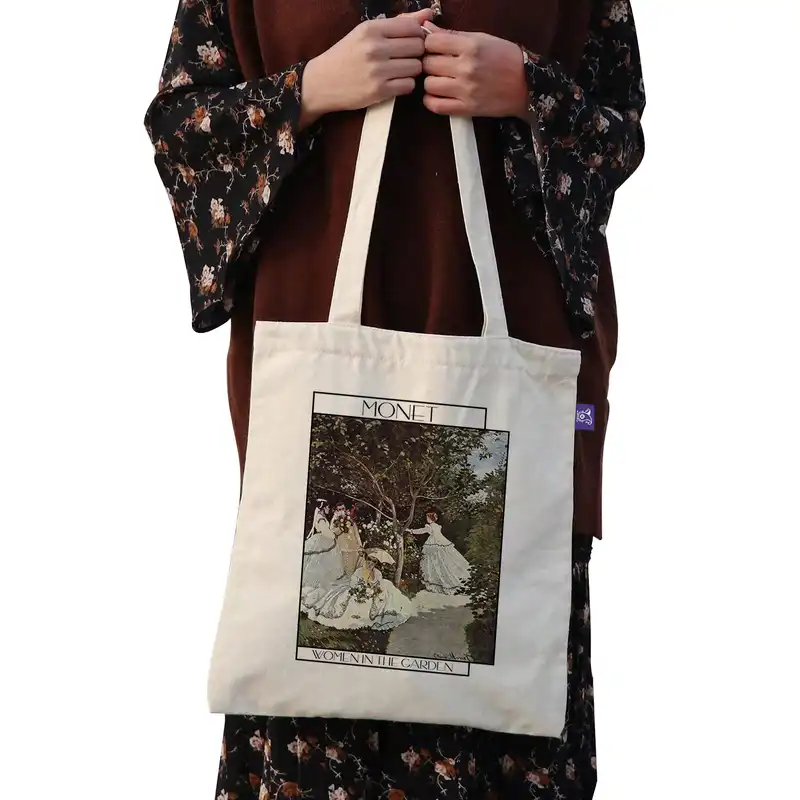 ساک خرید ترمه طراحان ایده مدل زنی در باغ از مونت کد 0183 - L