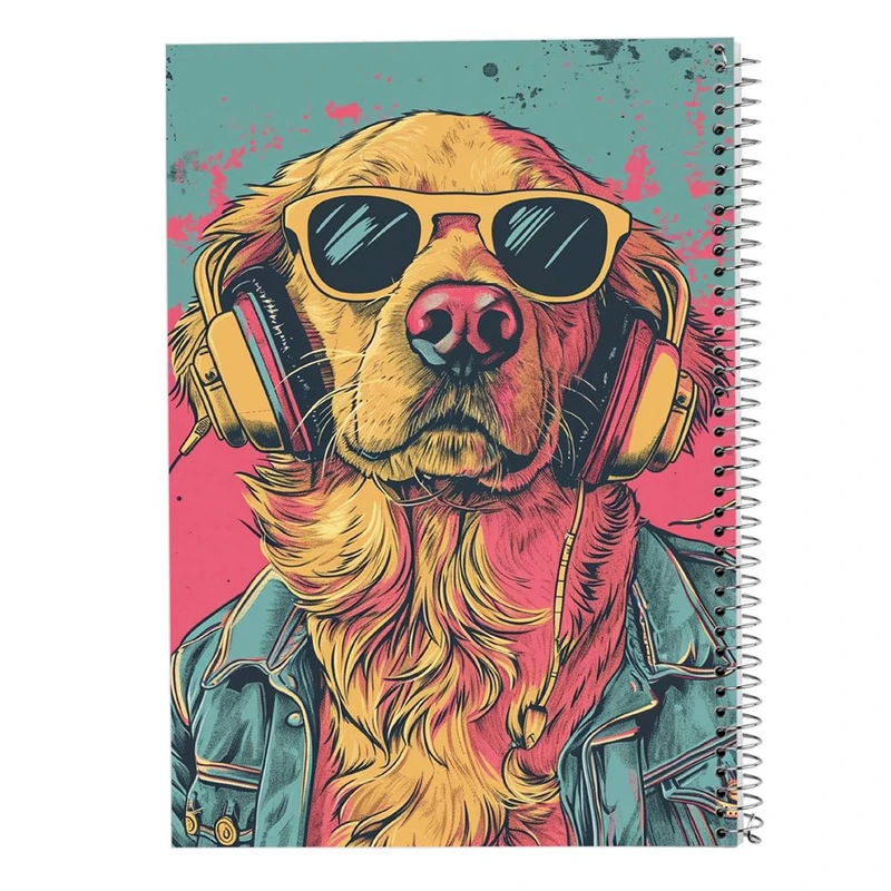 دفتر نقاشی 50 برگ مدوپد مدل سگ و گربه کد DF17278