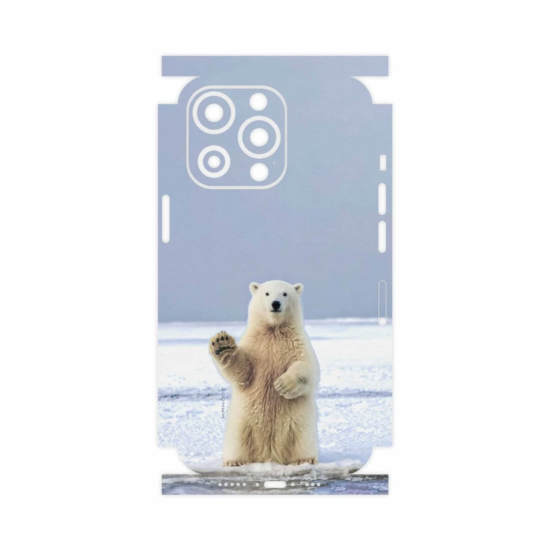 برچسب پوششی ماهوت مدل Polar-bear-FullSkin مناسب برای گوشی موبایل اپل iphone 13 Pro