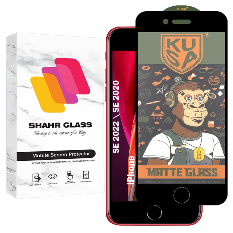 محافظ صفحه نمایش شهر گلس مدل GRKUSA مناسب برای گوشی موبایل اپل iPhone Se 2020 / iPhone Se 2022 
