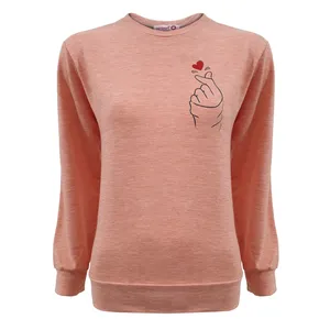 سویشرت زنانه مدل 02 رنگ مرجانی