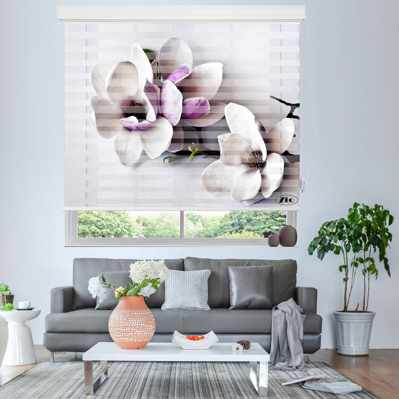 پرده زبرا زیو مدل 3D-1140 سایز 150x150 سانتی متر
