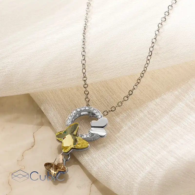 گردنبند زنانه کوبیک مدل QN-04937