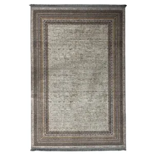 فرش ماشینی 700 شانه پردیسان دلیجان زمینه و حاشیه طوسی کد c1094