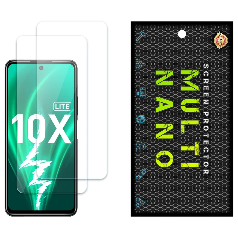 محافظ صفحه نمایش مولتی نانو مدل X-S2N مناسب برای گوشی موبایل آنر 10X Lite بسته دو عددی