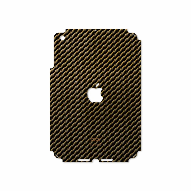 برچسب پوششی ماهوت مدل Glossy-Brown-Fiber مناسب برای تبلت اپل iPad mini 2012 A1432