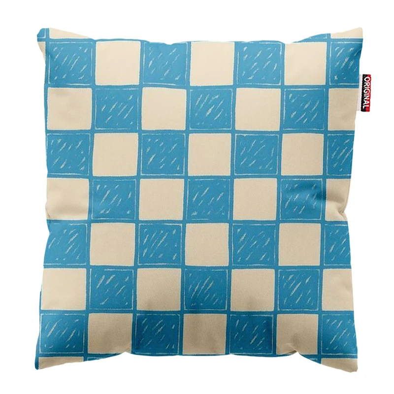  کوسن پاد آفرین طرح شطرنجی کد 3069 سایز 30*30 سانتی متر