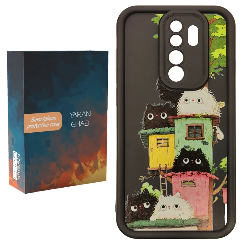 کاور قاب یاران مدل cat مناسب برای گوشی موبایل شیائومی Redmi Note 8 Pro 